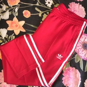 Adidas red pants